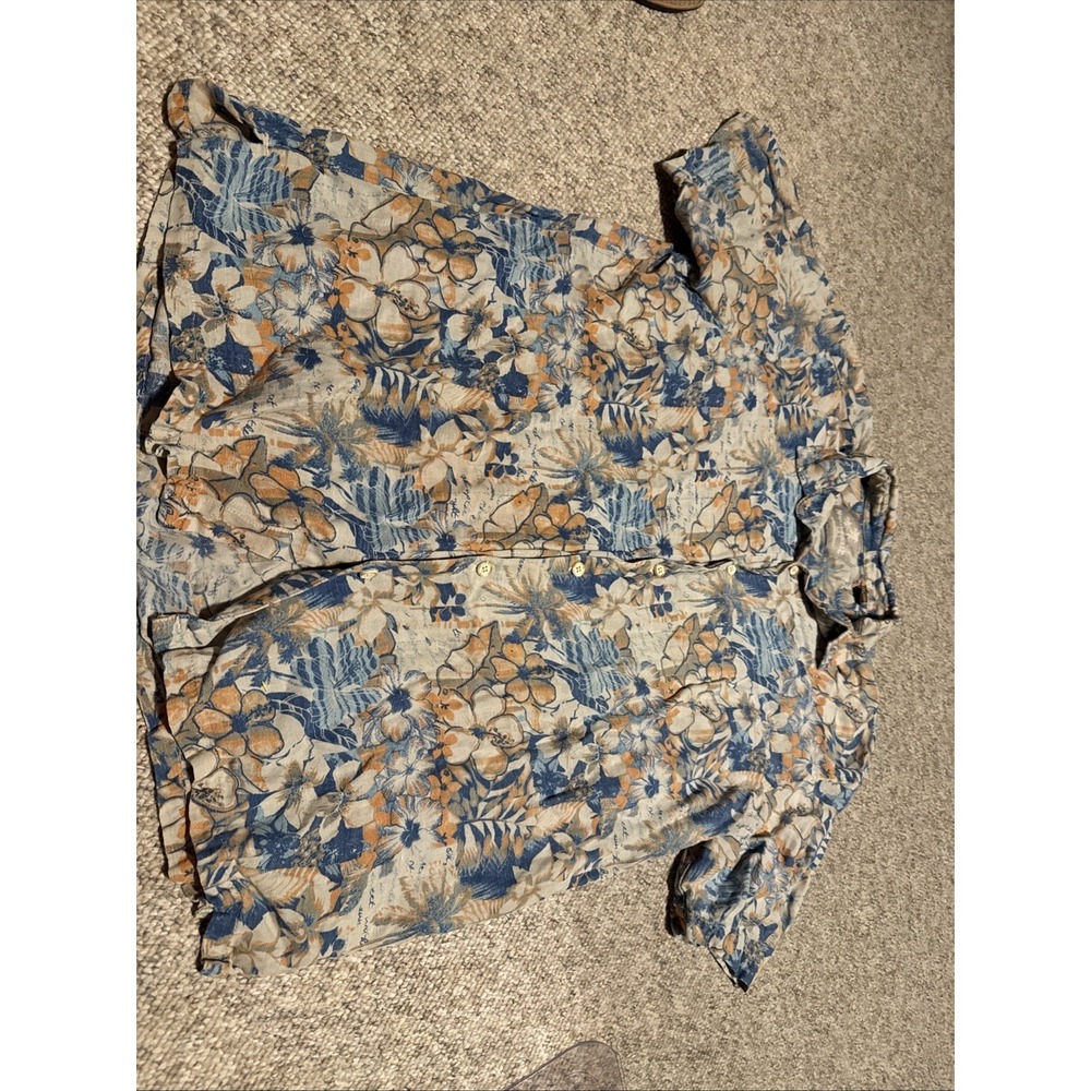 Margaritaville Men's Lightweight Button Down, Size XXL Multi Color